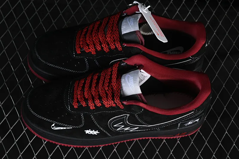 All categories Nk Air Force 1 Air Force series Nk Air Force 1 Low Air Force low-top Nike Air Force 1 '07 Low Stussy co-branded matte black Air Force 1 low-top casual sneakers SY1388-009